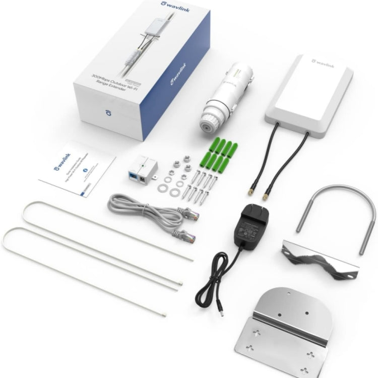 WAVLINK WN570HP2 Outdoor Weatherproof 300Mps WiFi Extender Wireless AP Repeater, US Plug, EU Plug WAVLINK WN570HP2 Outdoor Weatherproof 300Mps WiFi Extender Wireless AP Repeater, US Plug, EU Plug